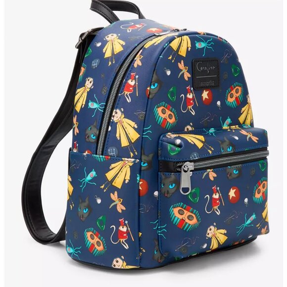Loungefly - Coraline Icons Mini Backpack - NEW - Picture 2 of 4